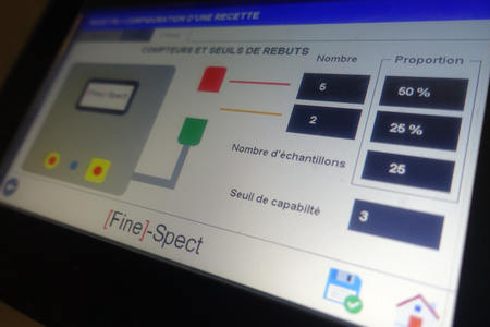 Ecran dinspection gravimétrique - Trieuses pondérales de process