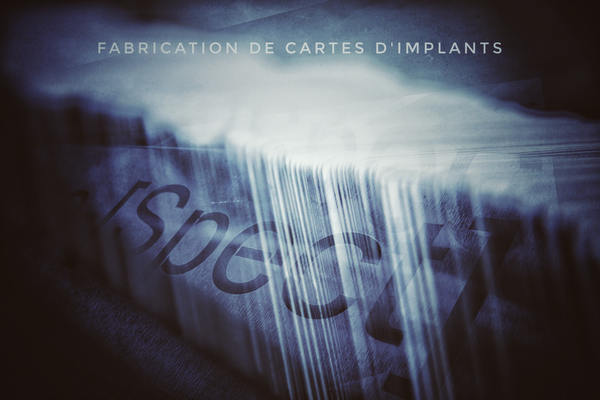 Marquage de cartes dimplants - Fabrication de cartes d'implants réglementaires