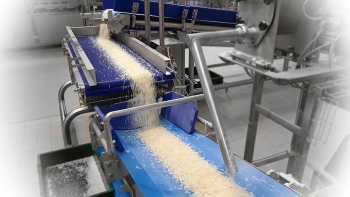Tapis intégrateurs pour la maîtrise des flux mesure de débit de fromage rapé - Tapis intégrateurs pour la maîtrise des flux