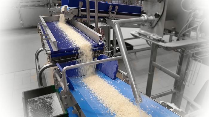 mesure de débit de fromage rapé - Tapis intégrateurs  pour la maîtrise des flux