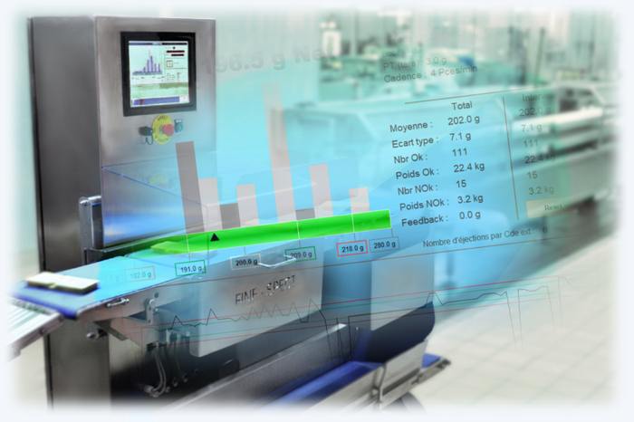 Trieuses check weigher Fine spect 2 - Trieuse pondérale hygiénique