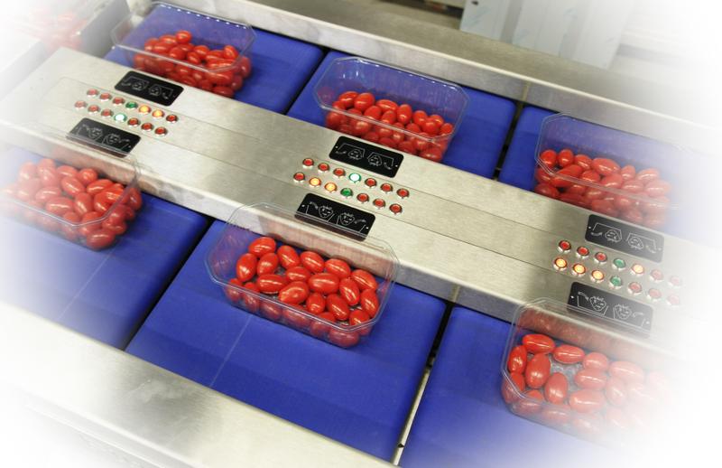 Remplissage et controle de barquettes de fruits vérification du poids des barquettes de fraises - Remplissage et controle de barquettes de fruits