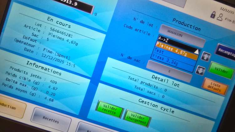 Comptage automatique de pièces